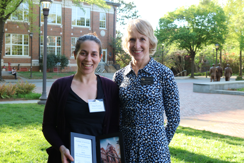 Outstanding Junior Research Faculty Awardee Gina Lewin.